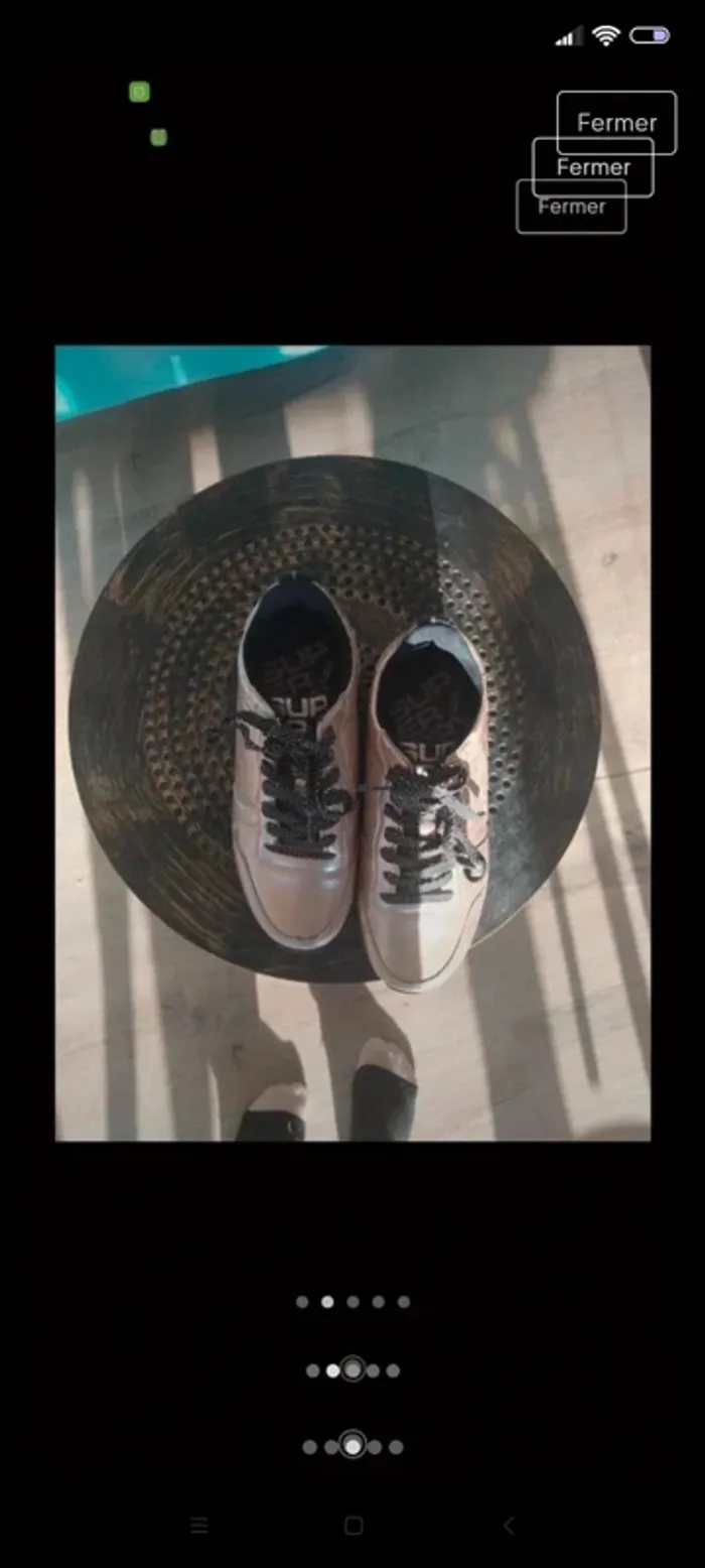 Baskets Superdry dorées 36 - photo numéro 3