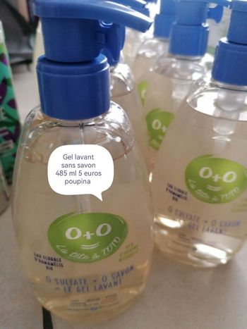 Poupina gel lavant 5 euros pièce