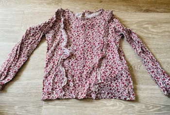 Tee shirt ML taille 6 ans fleurs