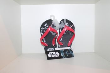 tongs star wars noire lanières rouge 26/27