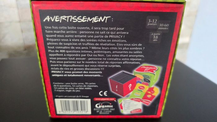 Jeu d'ambiance Privacy - photo numéro 2