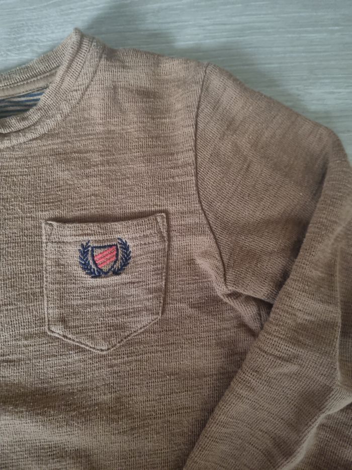 T-shirt manches longues 6 ans camel - photo numéro 3