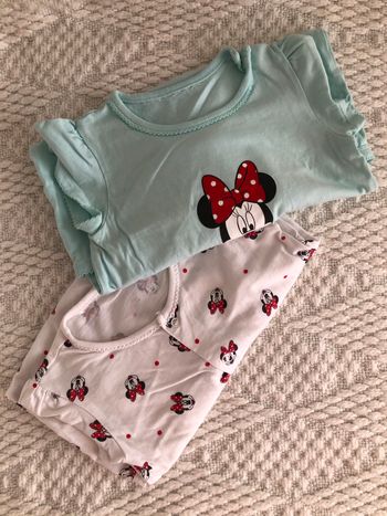 Lot de deux barboteuse minnie