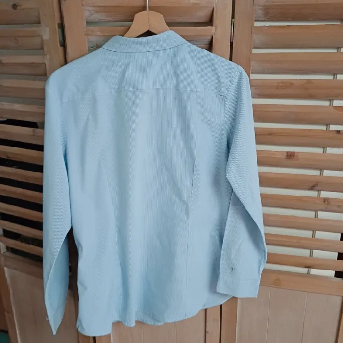 Chemise bleu à rayures kiabi femme taille taille 42 /44 - photo numéro 3