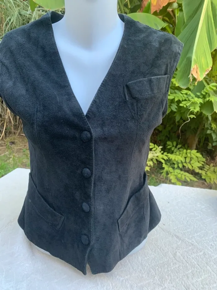 Gilet veston vintage Escale 43 sans manches taille 38-40