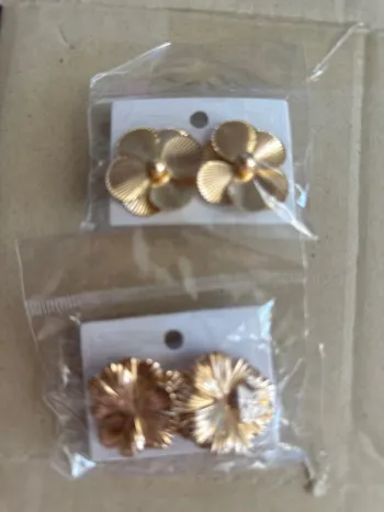 Lot de 2 paires de boucles d’oreille