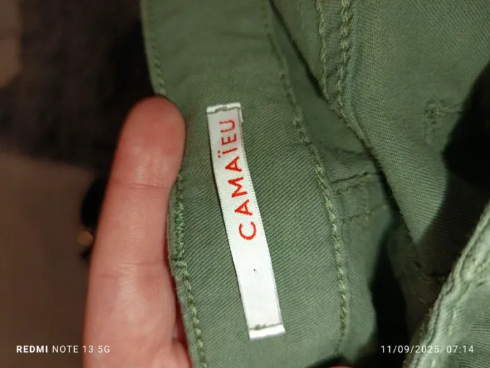 Magnifique Jean camaïeu kaki taille xl - photo numéro 5