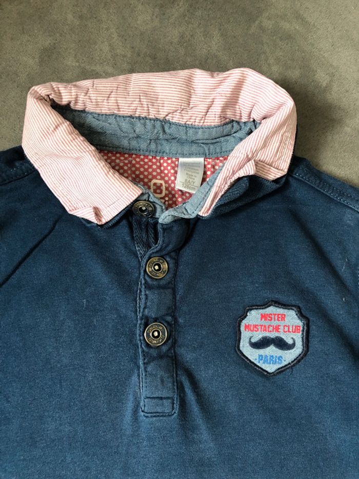 Tee shirt polo manche longue - photo numéro 3