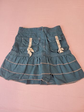 Jupe bleu vert