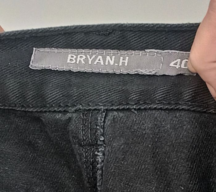 Pantalon jean noir droit long taille 40 - photo numéro 10