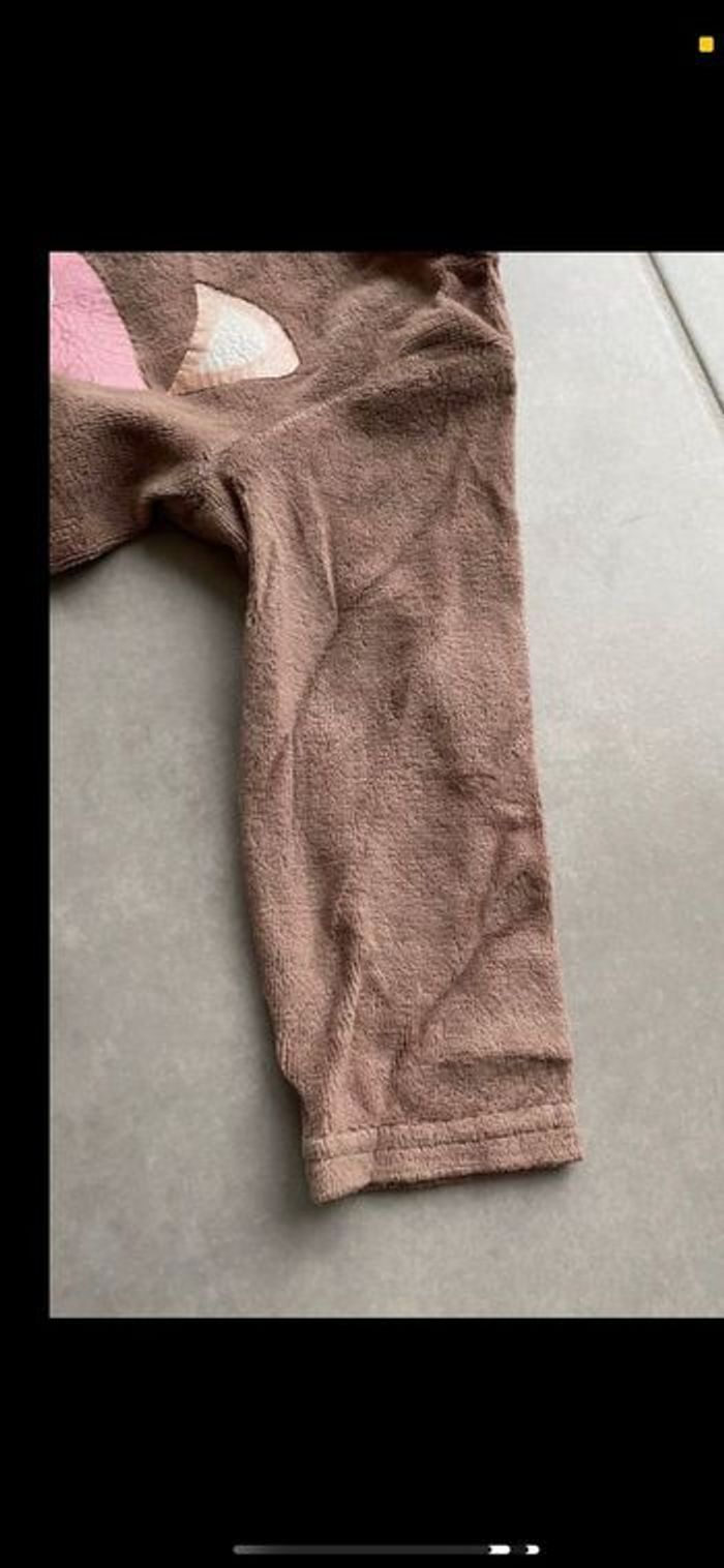 Pyjama velours Chat fille 18 mois - photo numéro 8