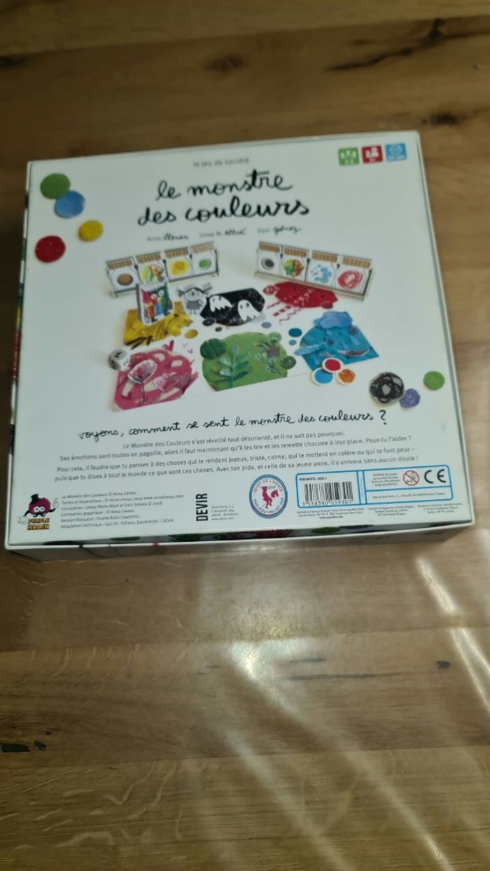Jeu de société Le Monstre Des Couleurs des éditions Purple Brain, - photo numéro 3