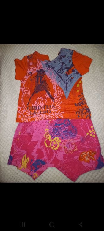 Ensemble short & haut Christian Lacroix