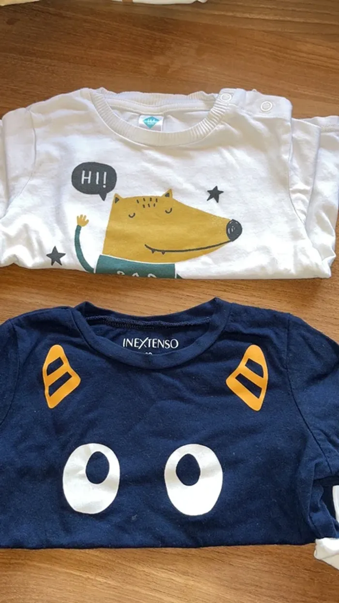 Lot tee-shirts manche longue 18 mois - photo numéro 2