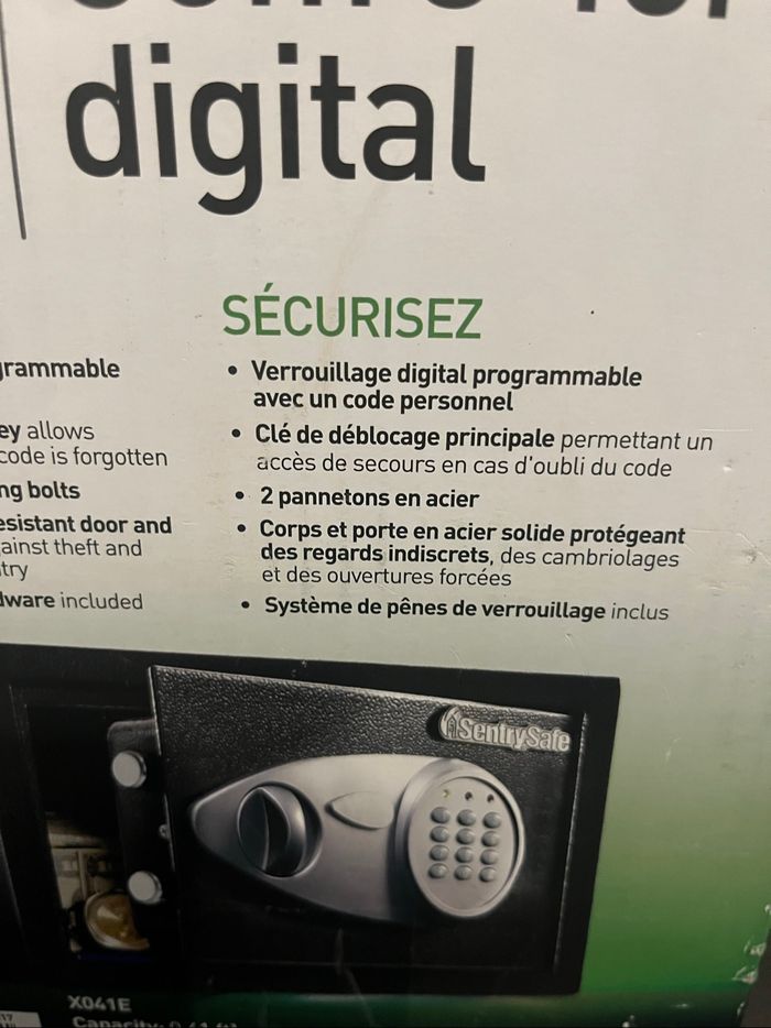 Coffre fort digital Sentrysafe - photo numéro 3
