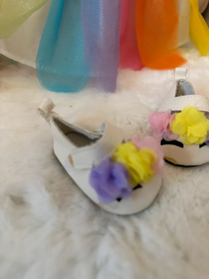 Vêtements poupée 36 cm/ robe avec chaussures licornes - photo numéro 4