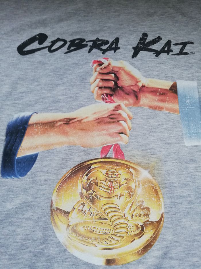 T-shirt Homme, COBRA KAI, gris chiné, XXL, NEUF - photo numéro 3