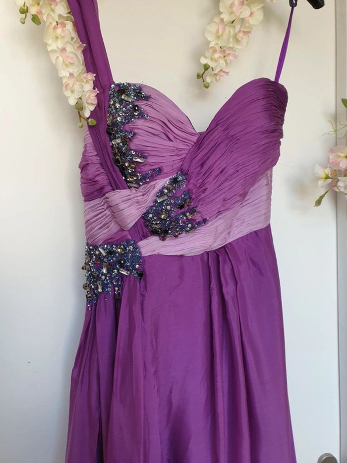 Robe Soirée Mariage 100% Soie T38 - photo numéro 8