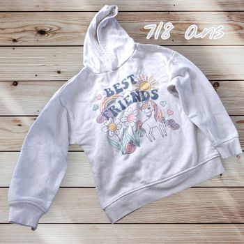 🦄🌈 sweat à capuche licorne – Primark tout doux & fun – 7/8 ans 🌈🦄
