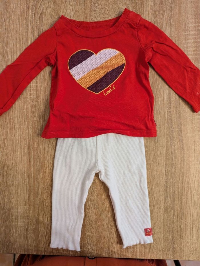 Ensemble rouge blanc