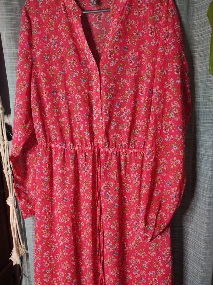 Robe longue imprimée fleurie taille 44 - photo numéro 4