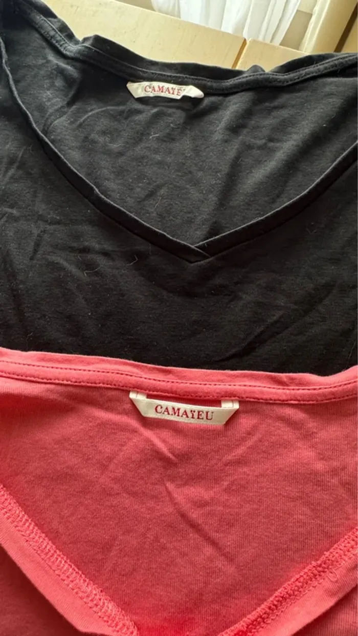 Lot 2 t-shirt L camaïeu - photo numéro 2