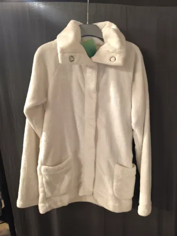 316605 veste polaire crème femme S Etam