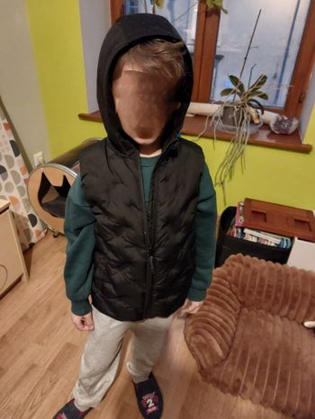 Doudoune sans manches noire 5 ans