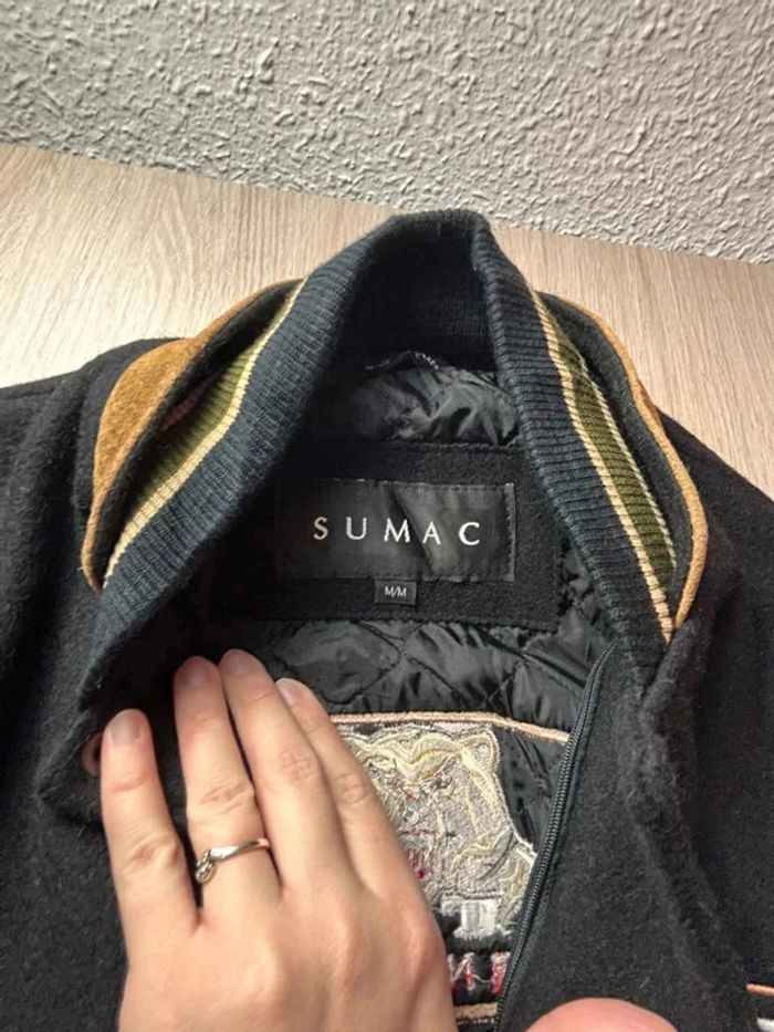 Teddy Varsity College Letterman Vintage “Bear Built Tough” Sumac Made in Canada - photo numéro 3