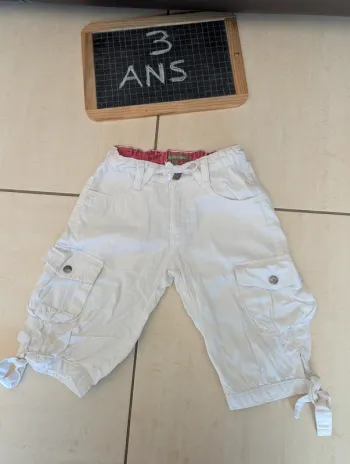 Pantacourt blanc In extenso 3 ans