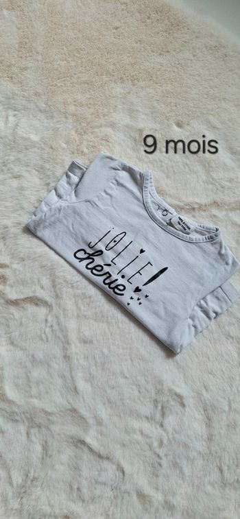 T-shirt manches longues TAO taille 9 mois