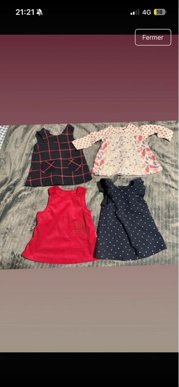 Lot vêtements bébé fille 