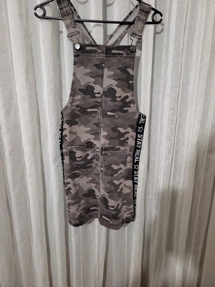 Robe salopette camouflage 10/12 ans