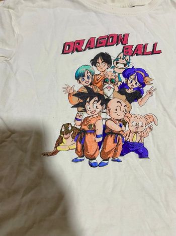 Tshirt creme dragon ball 8 ans 
