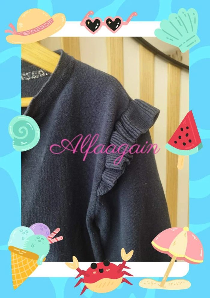 Gilet bleu 8/9ans - photo numéro 3