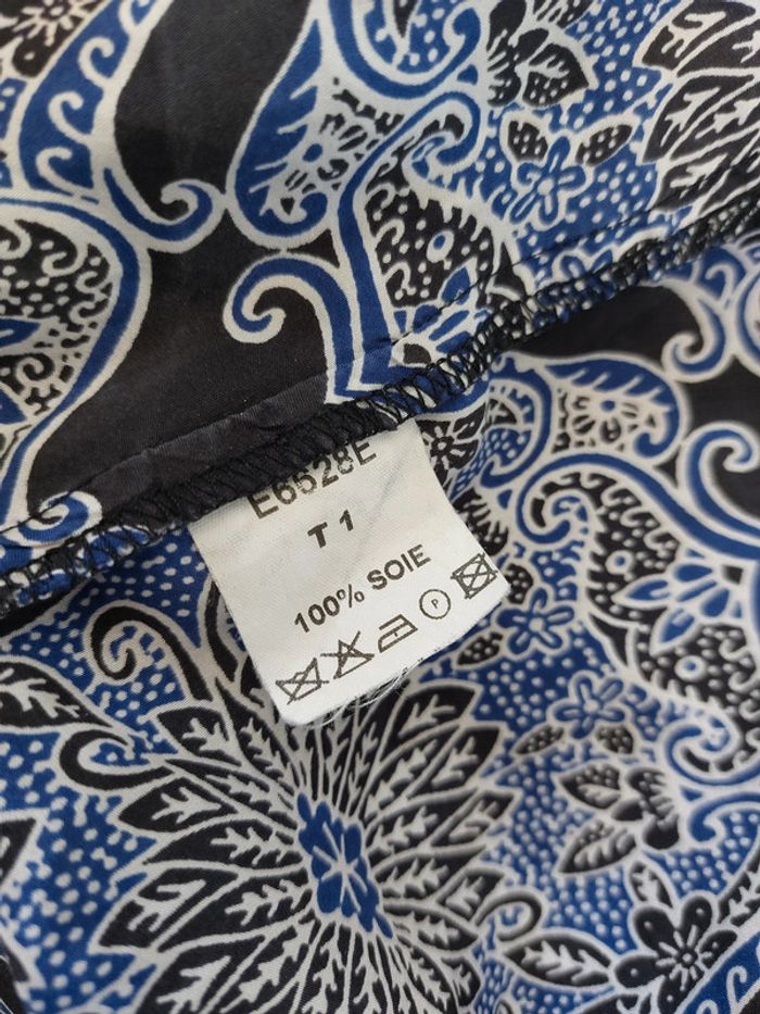 Blouse 100% soie Sandro taille 1 (S,36) - photo numéro 4