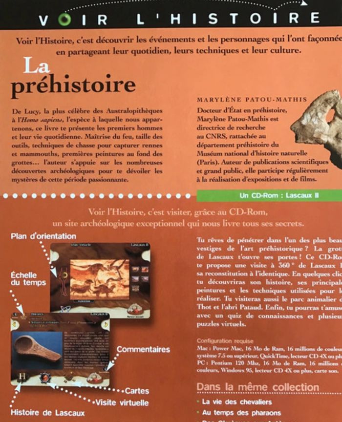 La préhistoire - Collection Voir l’histoire avec CD rom - photo numéro 3