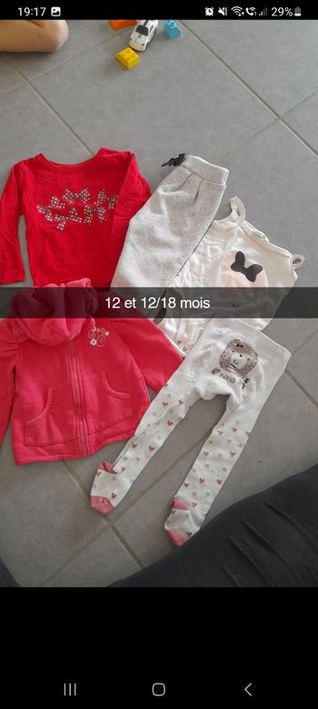 Lot bébé fille 12 et 12/18 mois
