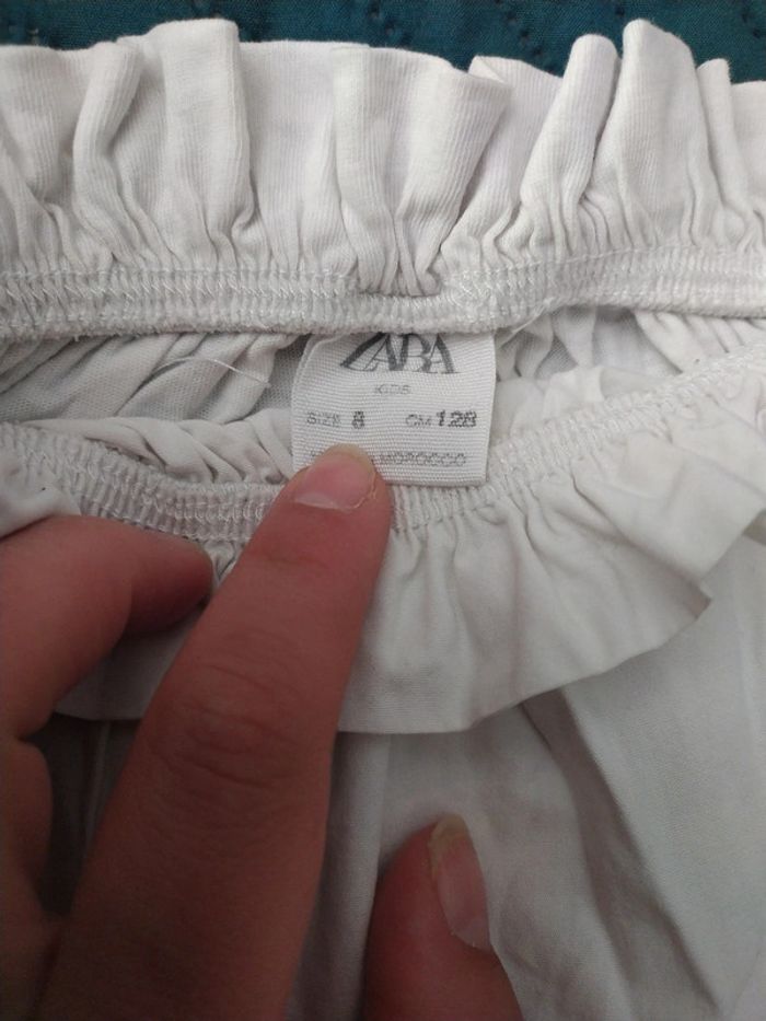 T-shirt blanc zara 8 ans - photo numéro 3
