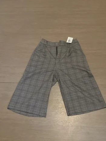 Bermuda à carreaux femme taille S Anna