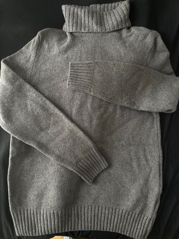 Col roulé gris Zara M femme 