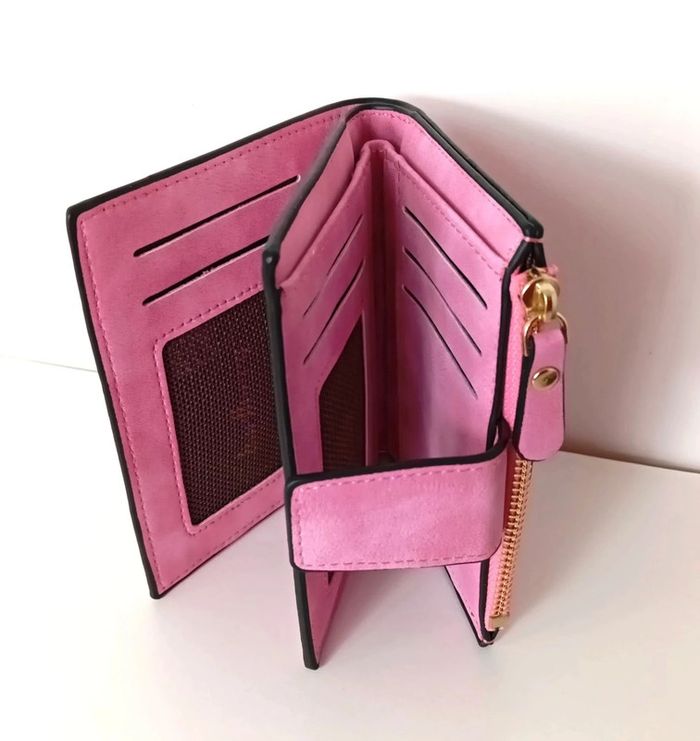 Porte monnaie Rose Pour Femme. Portefeuille Femme - photo numéro 3