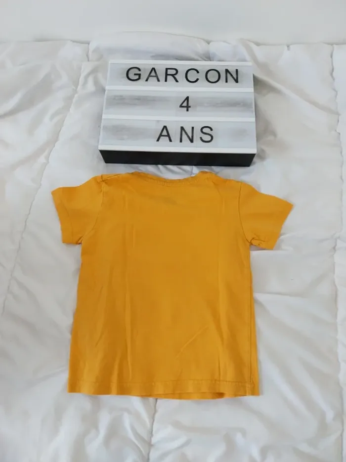 Tee-shirt manche courte garçon 4 ans - photo numéro 2