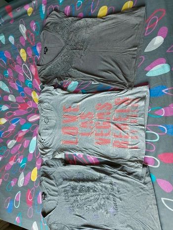 Lot de 3 tee shirts Guess gris