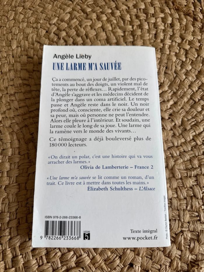 Livre une larme m’a sauvée - photo numéro 2