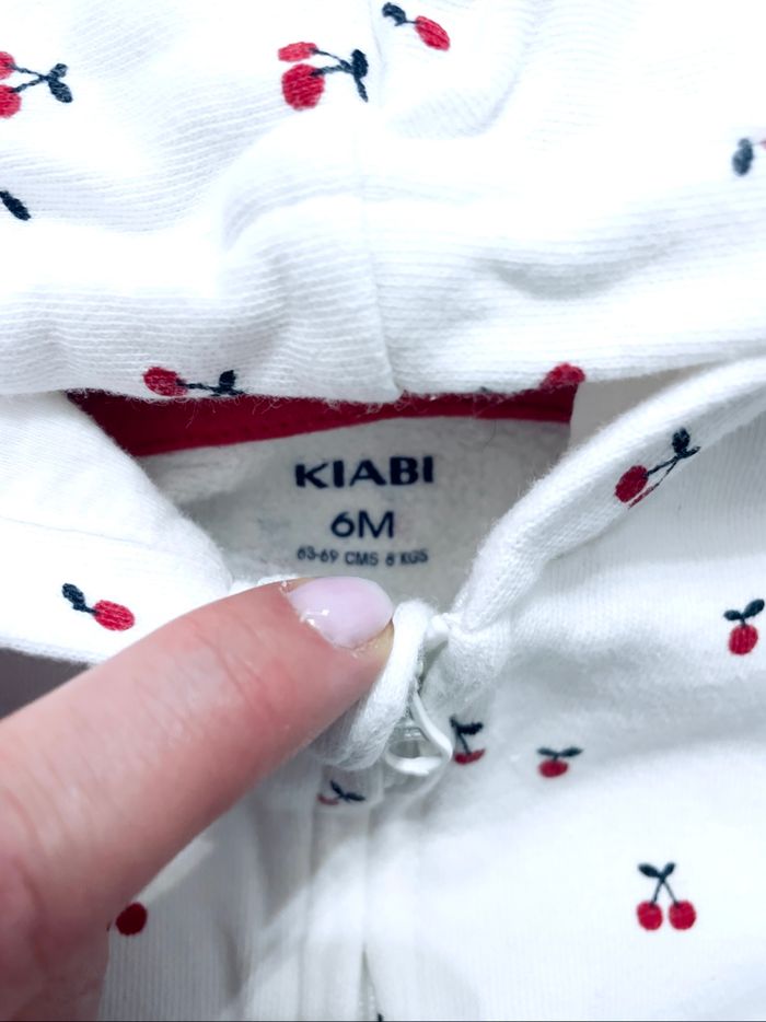 Sweat-shirt à capuche « Kiabi » 6 mois - photo numéro 2