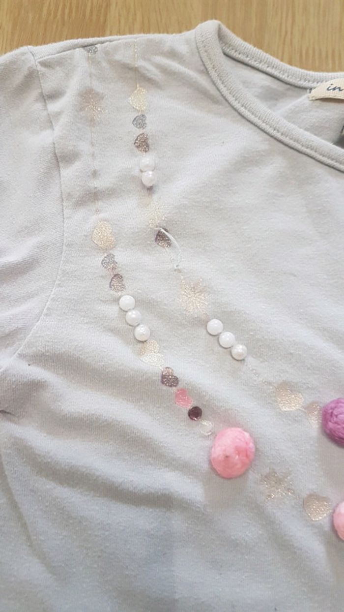 T shirt mauve 6 ans - photo numéro 3