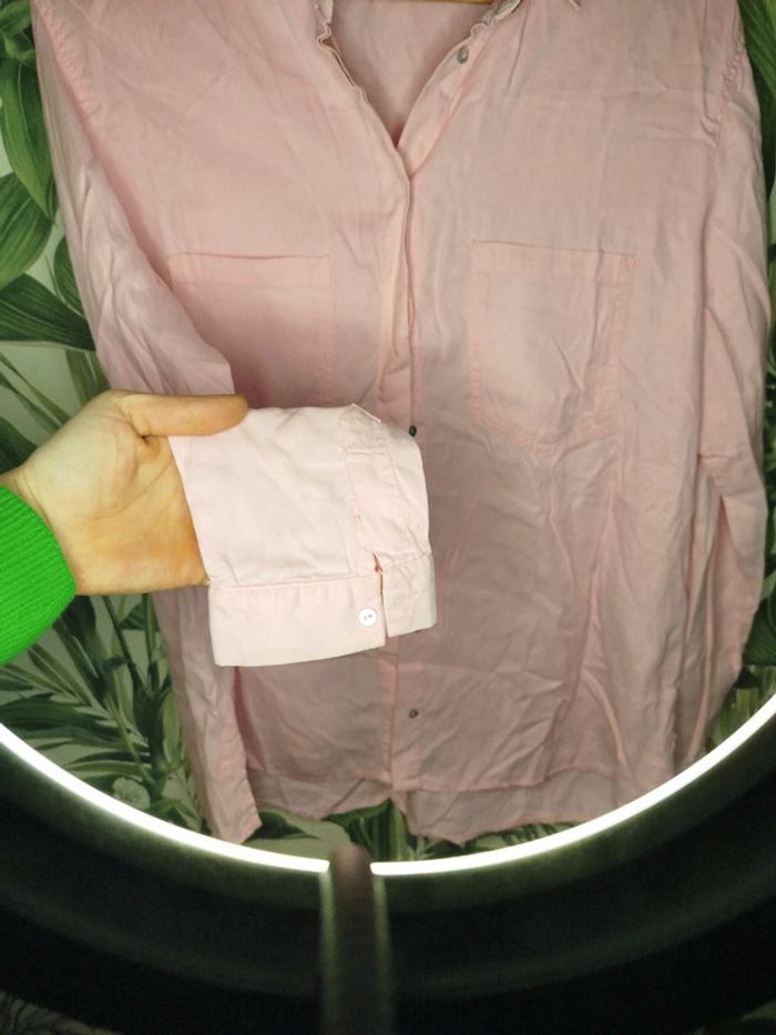 Chemisier rose zara taille m - photo numéro 6