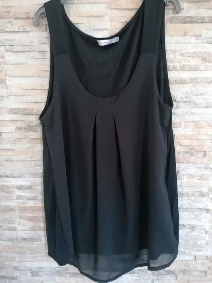 Top / haut noir fluide taille S gemo #Vêtements_femmes_krocaro - photo numéro 4