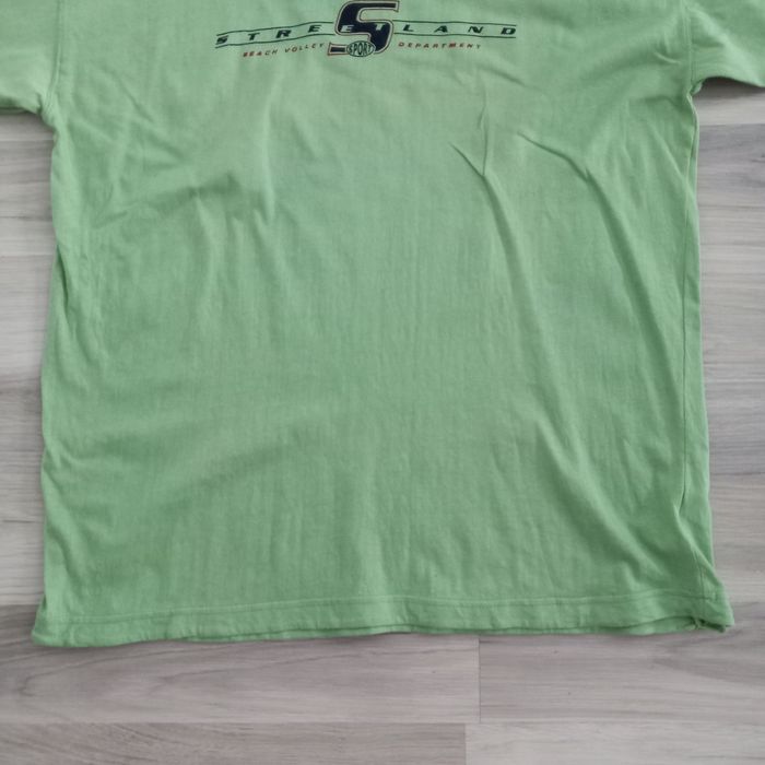 T-shirt homme vert imprimé vintage Street Land taille L - photo numéro 6